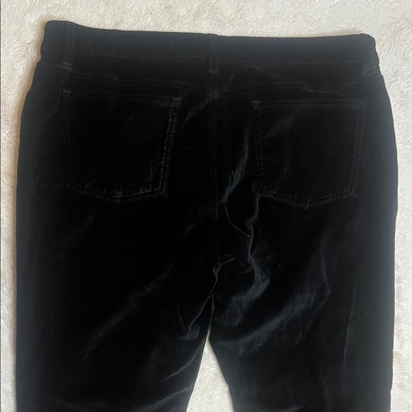 Eileen Fisher Women's Black Velour Pants sz 12 - Picture 7 of 8